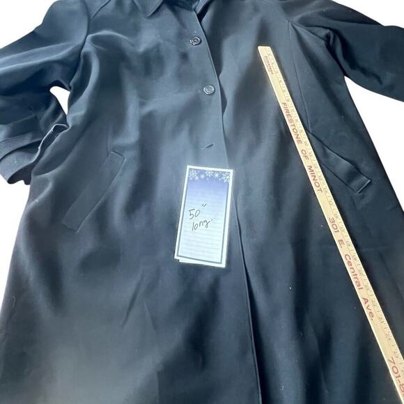 Talbots size 18 women’s long coat with removable liner, black - Picture 4 of 12